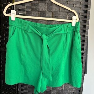 New York & Company Vibrant Green High Waist Shorts